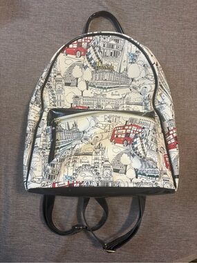 Harrods London Landmarks Signature Backpack Sketchbook Graphic Maximalism Travel